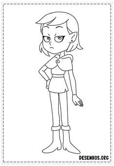 an image of a cartoon character from desenhoso's coloring book, which is