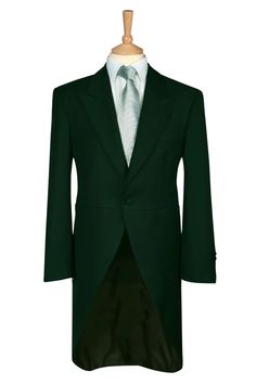 GREEN TAILCOAT JACKET WEDDING FORMAL PLAIN MORNING COAT IRISH ST PATRICKS MENS | eBay Morning Coat, Irish Saints, Wedding Formal, Formal Wedding, St Patricks, Formal Occasion, Mens Clothing Styles, St Patrick, Single Breasted