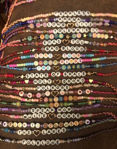 a bunch of beads that are sitting on a table