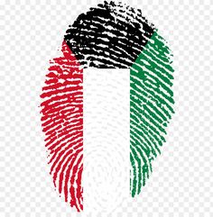 a fingerprint with the colors of italy and italy's national flag on it