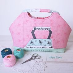 Charise @charisecreates is back on the blog with her latest Sewing on the Go projects featuring Press On fabrics by J. Wecker Frisch!🧵⁠
⁠
With hand sewing projects in mind, Charise made two project bags with the adorable vintage style iron themed prints and the gorgeous Press On panel! Head over to our blog for pattern details! Vintage Iron