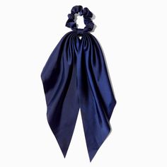 Claire's Navy Small Hair Scrunchie Scarf Scrunchie Scarf, Crown Hair Clip, Sensitive Ears Earrings, Piercing Kit, Flower Crown Hairstyle, Special Occasion Hairstyles, Tiara Hairstyles, Jewelry Words, Bags For Teens