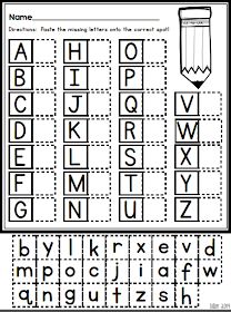 the worksheet for beginning with letters and numbers to be used as an activity