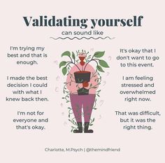 Validate Yourself, External Validation, Mountains Flowers, Ocean Adventure, Mental Health Facts, Self Care Bullet Journal