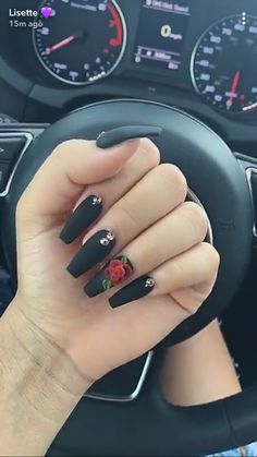 @baddhabittz⚠⚠ Rockstar Nails, Poppin Nails, Her Nails, Bae Goals, Fall Acrylic Nails, Long Acrylic, Super Nails, Acrylic Nail Art, Acrylic Nails Coffin