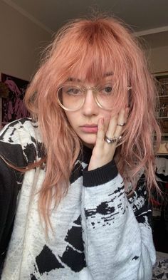 Peach Hair, Haircut And Color, Hairstyles Haircuts, Hair Day, Look Cool