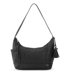 The Sak Kendra Hobo - |Leather - Black| Versatile Black Hobo Bag With Pockets, Black Hobo Bag With Pockets For Errands, Black Hobo Bag With Pockets For On-the-go, Black Hobo Bag With Pockets For Everyday Use, Black Hobo Bag With Pockets For Travel, Black Hobo Travel Bag With Pockets, Functional Crossbody Hobo Bag With Zipper Pocket, Functional Hobo Shoulder Bag With Zipper Pocket, Functional Black Hobo Bag For On-the-go