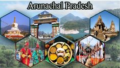 an advertisement for the annual pradsh festival with pictures of people and places in it