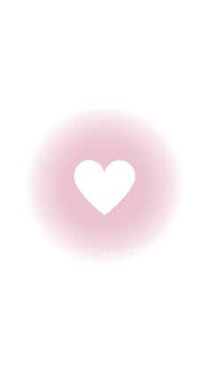 a white heart on a light pink background