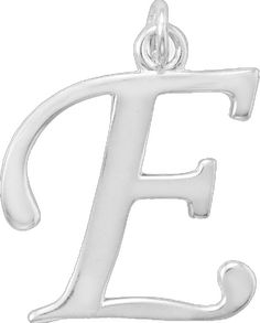 [Diamond Engagement Rings, Diamond Stud Earrings, and Gold Jewelry Online]-Angelucci Jewelry E Initial, Initial A, Letter E, Initial Pendant, Silver Pendants, Sterling Silver Pendants, Alphabet, Initials, 925 Sterling Silver