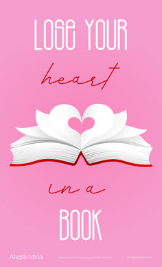 an open book with two hearts on it and the words log your heart in a book