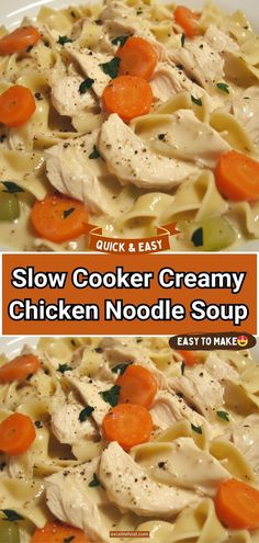 When life calls for comfort in a bowl, nothing beats a hearty serving of chicken noodle soup. This Slow Cooker Creamy Chicken Noodle Soup takes the classic recipe to the next level with its rich, velvety texture and savory flavors. Perfect for chilly days, busy weeknights, or when you’re feeling under the weather, this soup is a true lifesaver. With minimal prep and the magic of a slow cooker, you can enjoy a warm, home cooked meal with ease.