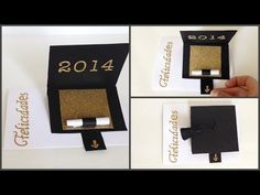 some sort of black and gold graduation card