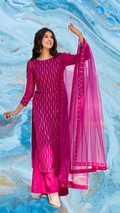 Shaurya Sanadhya, Rani Pink, Desi Aesthetic, Pakistani Fancy Dresses, Desi Fashion Casual, Simple Pakistani Dresses, Designer Dresses Casual, Quick Outfits