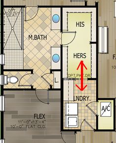 the floor plan for a two bedroom apartment with an attached bathroom and living room area