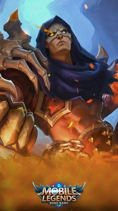 the character from mobile legend is holding his fist