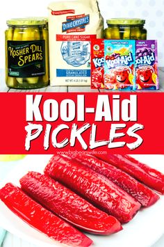 kool - aid pickles are an easy snack for kids to make and eat