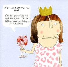 a woman holding a wine glass with a crown on her head and an empty thought bubble above it