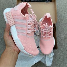 Adidas Authentic Nmd Pink Sz 4y 5y 5.5y Fits Women’s 6,7,7.5 New 100% Authentic Adidas Spring Running Shoes With Round Toe, Adidas Running Shoes For Spring With Round Toe, Comfortable Non-slip Adidas Sneakers, Casual Adidas Running Shoes Non-slip, Casual Pink Adidas Running Shoes, Adidas Nmd Pink, Pink Adidas Shoes, Fits Women, Adidas Nmd