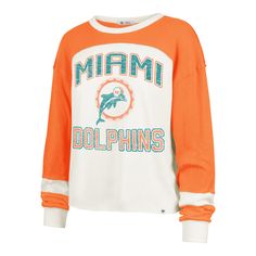 Our NFL Apparel collection offers quality Miami Dolphins tees, hoodies & more. Elevated outerwear that captures your team's essence. Show off your spirit & shop today. Bucket Hat Style, Nfl Apparel, Nfl Miami Dolphins, Raglan Long Sleeve, Nfl Outfits, Print Graphic, Miami Dolphins, New York Jets, Long Sleeve Crop