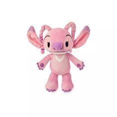 a pink stuffed animal with big ears