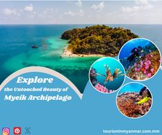 Discover the unspoiled Andaman Sea in and around Myeik Archipelago.
It's an excellent spot for nature enthusiasts and those who love underwater activities. You can explore the untouched marine life and spectacular coral reefs in the surrounding area.
#Myanmar #MyanmarBeEnchanted #AndamanSea #MyeikArchipelago #Nature #Underwater #Explore #Adventure #visitmyanmar #Travelmyanmr #tourisminmyanmar Mergui Archipelago, Conservation Activities, Seaside Village, Southern Region, Rare Birds, Remote Island, The Monks, Island Beach