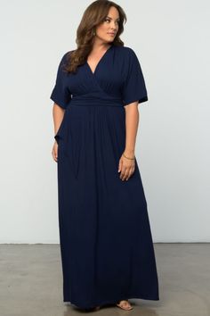 Feel like a goddess in our Indie Flair Maxi Dress. Not your typical maxi, this style is designed with dramatic features like kimono sleeves and a draped front for a layered and slightly peplum look. So flatter your curves and let your free-spirited style soar in this must-have piece! Kiyonna Clothing is made exclusively in women’s plus sizes and offers plus-size outfits, plus-size fashions, and plus-size looks for you to wear. Plus Size Outfit Ideas, Plus Size Looks, Plus Size Outfit, Free Spirit Style, Dresses Plus Size, Kimono Sleeves, A Goddess, Fashion Plus Size, Kimono Sleeve