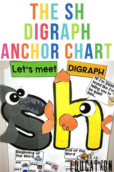 Digraphs Anchor Chart, Teaching Digraphs, Interactive Anchor Charts, Digraphs Activities, Education Shirts, Teaching Spelling, Preschool Planning, Spelling Activities, Teaching Phonics