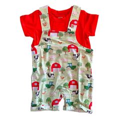 Explore adorable adventures with Hanlyn's 'Workin On The Farm' Kids Dungarees. Perfect for little explorers. Grab yours now and rock these overalls in style! Kids Dungarees, Two Piece Lounge Set, Bamboo Leggings, Farm Kids, French Terry Shorts, Dress Joggers, Wearable Blanket, Leggings Kids, Red Tshirt