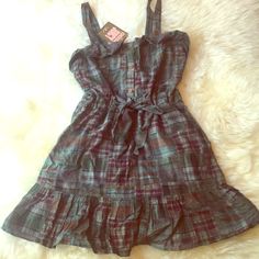 Brand New With Tag Never Worn. Fairy Grunge Mini Dress, Y2k Green Mini Dress, Fairy Grunge Fitted Mini Dress, Spring Fairy Grunge Mini Dress, 90’s Plaid Mini Dress, Juicy Couture Dress, Terry Cloth Dress, Heart Print Dress, Dots Dress