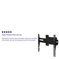 an image of a tv wall mount with stars on the side and easy install free set up