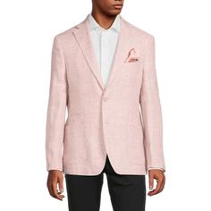 Tallia Notch Lapels Linen Sportcoat Men'S 40r Pink Long Sleeves Button Front~ Tallia Notch Lapels Linen Sportcoat Men's 40r Pink Long Sleeves Button Front Retail: $295.00 Elevate Your Style With This Sophisticated Tallia Linen Sportcoat In A Flattering Pink Hue. Designed With Classic Notch Lapels And A Button Front, This Piece Is Perfect For Any Occasion. Its Long Sleeves Add A Touch Of Elegance, While Its Regular Fit Ensures Comfort. The Jacket Is Ideal For Men Who Want To Make A Statement Linen Sport Coat, Fitted Coat, Hem Style, Sport Coat, Mens Suits, Mens Coats, Single Breasted, Blazer Suit, Comfort Fit