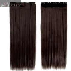 GRAB YOUR INVISIBLE HALO STRAIGHT HAIR EXTENSION WITH CLIPS ON THE BEST DISCOUNT PRICE! HURRY UP! THE SALE PRICE IS ONLY FOR 5 CUSTOMERS PER DAY. *SHIPS FROM USA WAREHOUSE* ﻿ PRODUCT DESCRIPTION： ** Easy to apply and ready to wear in minutes** Premium quality technologically advanced highest heat resistant** Have longer, thicker and more stunning hair** Super convenient - just clip in and go. Takes 5 minutes to put in and 1 minute to remove ** Very silky and soft - looks and feels like human hai One Piece Clip, Brown Hair Extensions, Straight Hair Extensions, Black Hair Extensions, Hairpieces For Women, Short Human Hair Wigs, Hair Extentions, Synthetic Hair Extensions, Clip In Hair