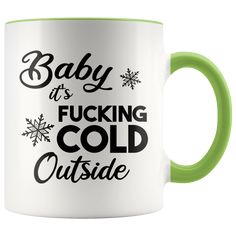 Holiday Mug, Filthy Animal, Cold Outside, Christmas Coffee, Gift Exchange, White Accents, Tea Bag, Funny Gifts, Cold Drinks