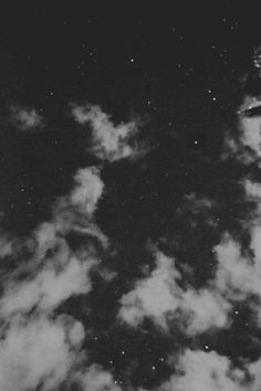 the sky is filled with clouds and there are two stars in the middle of it