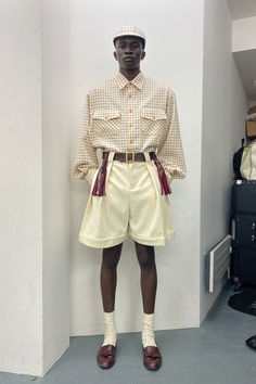 Belt Outfit Men, Summer In Paris Outfit, Ss Daley, Shorts Outfits Men, Tailored Shorts Outfit, S S Daley, Harry Lambert, Menswear Outfits, Pre Shoot