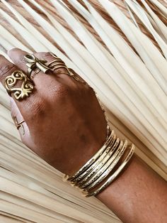 Bohemian Hammered Brass Bracelets, Bohemian Gold Hammered Bracelets, Bohemian Stackable Gold Bangle, Gold Bohemian Stackable Bangle, Bohemian Gold Stackable Bangle, Bohemian Gold Hand Forged Bracelets, Bohemian Style Hand Forged Gold Bracelets, Bohemian Hand Forged Gold Bracelet, Elegant Hammered Jewelry For Festivals