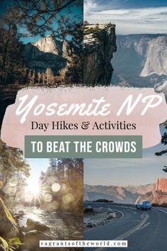 Collage of mountain scenes from Yosemite national park Outdoor Travel Outfit, National Parks Photography, National Parks Map, National Park Road Trip, Central America Travel, National Parks Usa, Usa Travel Guide, Get Outdoors, Sustainable Travel