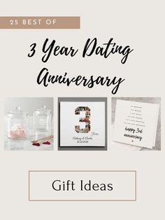 three year dating anniversary gift ideas