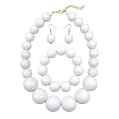 PRICES MAY VARY. Title: JHWZAIY White Beads Necklace, Costume Jewelry For Women Strand Necklaces, Acrylic African Beaded Necklace Chunky Statement, Halloween Necklaces. Product Type: Departments > Women > Jewelry > Necklaces > Strands White Jewelry With Wooden Beads, White Jewelry With Round Wooden Beads, Plastic Round Beads Necklace For Gift, Plastic Beaded Necklace With Round Beads, White Round Beads Plastic Jewelry, White Beaded Plastic Jewelry, White Wooden Beads Jewelry, White Round Plastic Bead Jewelry, White Wooden Beaded Jewelry