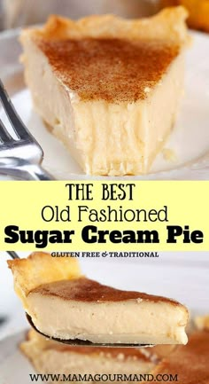 the best old fashioned sugar cream pie recipe