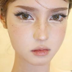 Pretty Freckles, Cute Freckles, Fancy Makeup, Cute Makeup Looks, Asian Eye Makeup, Makeup Looks Tutorial, Eye Makeup Art, Asian Makeup