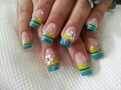 2000 Nail Designs, Diamond Nail Designs, Flare Nails, Aqua Nails, Chevron Nails, Fingernail Designs, Creative Nail Designs, Really Cute Nails, Crazy Nails