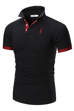 This short-sleeve polo is made with comfortable fabric, regular fit through the chest for a relaxed, unrestricted fit maximize comfort Blue Army, Basic Hoodie, Hoodies Men Pullover, Men Shirt, Cotton Polo Shirt, Mens Plus Size, Camisa Polo, Party Tops, Pullover Men