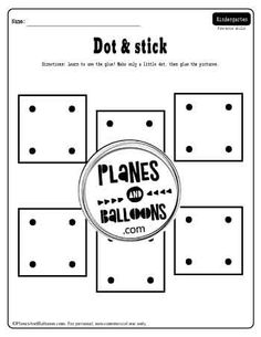 a printable worksheet for planes and balloons