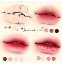 an image of various lips with different shapes