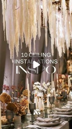 Birch Event Design on Instagram: "Endless possibilities for the perfect ceiling statement! From floral cascades to dramatic drapes, there are so many ways to elevate your space. Which one speaks to you? ✨ 

#CeilingGoals #DesignInspo #CreativeSpaces #eventdesign" Endless Possibilities, Design Inspo, Ceiling