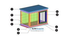 the parts of a small shed