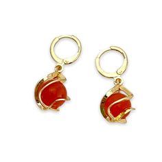 17 Marla’s Salmon Bubbles Earrings in 18k of Gold Plated Salmon Earrings Sugarfix By Baublebar Earrings Orange, Bubble Earrings, Earrings Design, Huggies Earrings, Designer Earrings, Types Of Metal, Gold Earrings, Brazil, Special Occasion