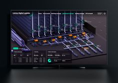 a computer screen showing the control panel for an industrial facility with multiple pipes and wires